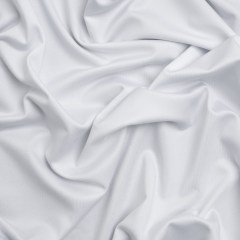 Stretch Recycled Polyester Jersey, Wicking with Odorless Finish – White Stretch Recycled Polyester Jersey, Wicking with Odorless Finish – White