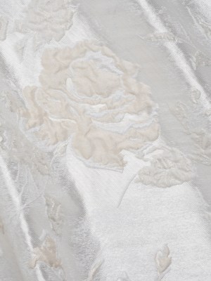 Metallic Luxury Brocade – White Tonal Floral Metallic Luxury Brocade – White Tonal Floral