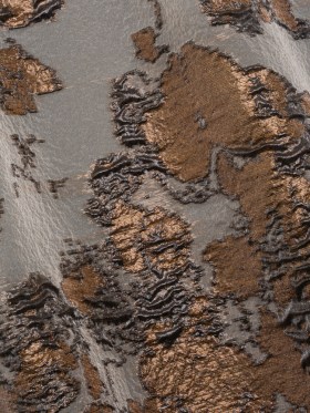 Metallic Burnout Luxury Brocade – Brown and Black Abstract Metallic Burnout Luxury Brocade – Brown and Black Abstract