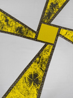 Metallic Luxury Burnout Brocade Panel – Olive Green and Black Geometric Rays Metallic Luxury Burnout Brocade Panel – Olive Green and Black Geometric Rays