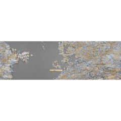 Metallic Burnout Luxury Brocade – Sky Blue, Gold and Black Abstract Crinkled Borders Metallic Burnout Luxury Brocade – Sky Blue, Gold and Black Abstract Crinkled Borders