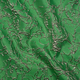 Metallic Luxury Brocade – Kelly Green and Silver Floral Outlines Metallic Luxury Brocade – Kelly Green and Silver Floral Outlines