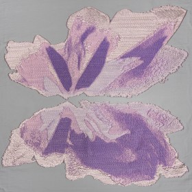 Metallic Luxury Burnout Brocade Panel – Purple, Orchid and Silver Ikat Butterfly Wings Metallic Luxury Burnout Brocade Panel – Purple, Orchid and Silver Ikat Butterfly Wings