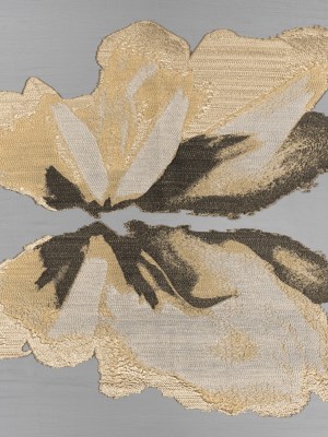 Metallic Luxury Burnout Brocade Panel – Gold and Black Ikat Butterfly Wings Metallic Luxury Burnout Brocade Panel – Gold and Black Ikat Butterfly Wings