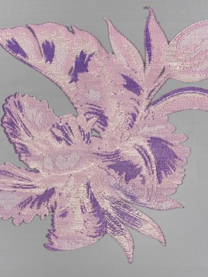 Metallic Luxury Burnout Brocade Panel – Purple and Gold Painterly Lily Metallic Luxury Burnout Brocade Panel – Purple and Gold Painterly Lily