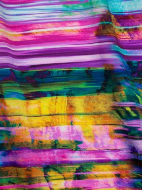 Silk Charmeuse Print – Yellow, Purple and Pink Abstract Painted Stripes Silk Charmeuse Print – Yellow, Purple and Pink Abstract Painted Stripes
