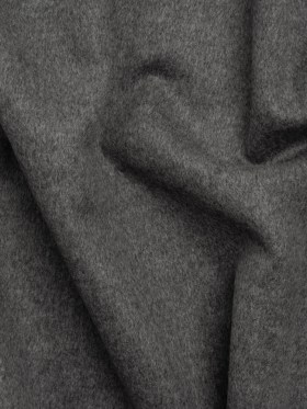 Virgin Wool and Cashmere Double Cloth Coating – Heathered Smoke – Astana Collection Virgin Wool and Cashmere Double Cloth Coating – Heathered Smoke – Astana Collection