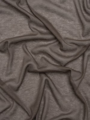 Featherweight Polyester Interlock Knit – Gray – Designer Deadstock Featherweight Polyester Interlock Knit – Gray – Designer Deadstock