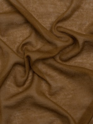 Lightweight Polyester Interlock Knit – Golden Brown – Designer Deadstock Lightweight Polyester Interlock Knit – Golden Brown – Designer Deadstock