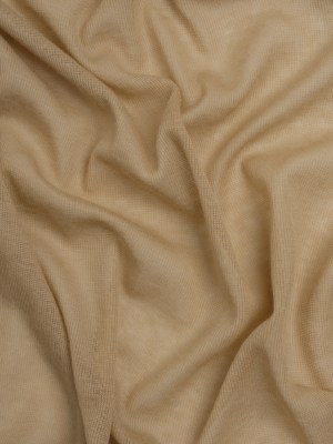 Lightweight Cotton Interlock Knit – Latte Beige – Designer Deadstock Lightweight Cotton Interlock Knit – Latte Beige – Designer Deadstock