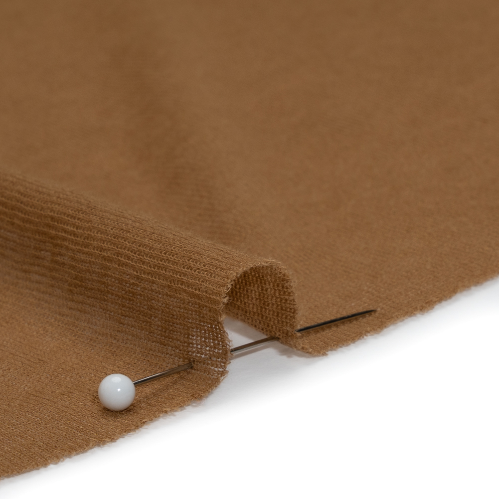 Lightweight Cotton Interlock Knit – Tan – Designer Deadstock Lightweight Cotton Interlock Knit – Tan – Designer Deadstock