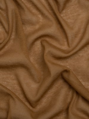 Lightweight Cotton Interlock Knit – Tan – Designer Deadstock Lightweight Cotton Interlock Knit – Tan – Designer Deadstock