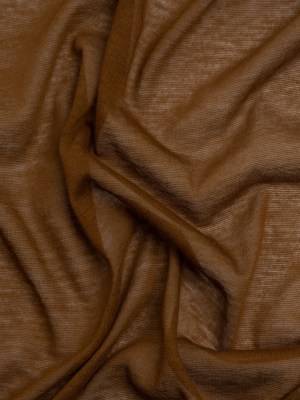 Featherweight Cotton Jersey – Warm Brown – Designer Deadstock Featherweight Cotton Jersey – Warm Brown – Designer Deadstock