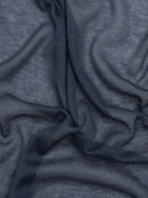 Lightweight Polyester Interlock Knit – Iris Blue – Designer Deadstock Lightweight Polyester Interlock Knit – Iris Blue – Designer Deadstock