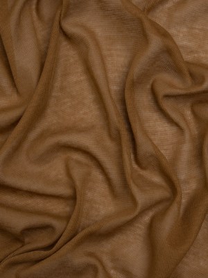 Lightweight Cotton Interlock Knit – Brown Sugar – Designer Deadstock Lightweight Cotton Interlock Knit – Brown Sugar – Designer Deadstock