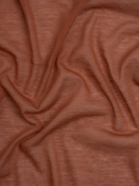 Featherweight Rayon Jersey – Dusty Orange – Designer Deadstock Featherweight Rayon Jersey – Dusty Orange – Designer Deadstock