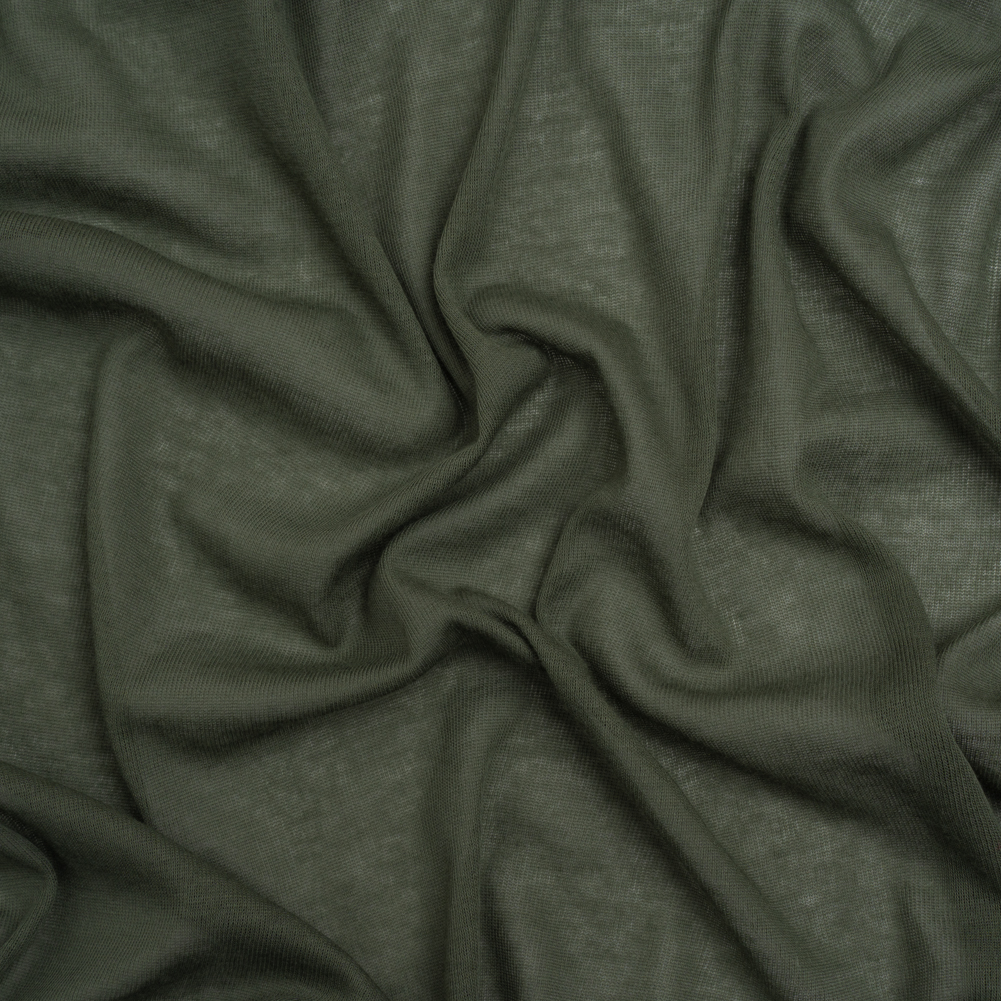 Lightweight Cotton Interlock Knit – Lichen Green – Designer Deadstock Lightweight Cotton Interlock Knit – Lichen Green – Designer Deadstock