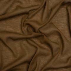 Lightweight Cotton Interlock Knit – Amber Brown – Designer Deadstock Lightweight Cotton Interlock Knit – Amber Brown – Designer Deadstock