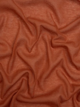Lightweight Rayon Interlock Knit – Burnt Orange – Designer Deadstock Lightweight Rayon Interlock Knit – Burnt Orange – Designer Deadstock