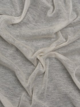 Lightweight Polyester Interlock Knit – Ivory – Designer Deadstock Lightweight Polyester Interlock Knit – Ivory – Designer Deadstock