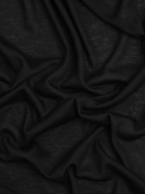Lightweight Rayon Jersey – Black – Designer Deadstock Lightweight Rayon Jersey – Black – Designer Deadstock
