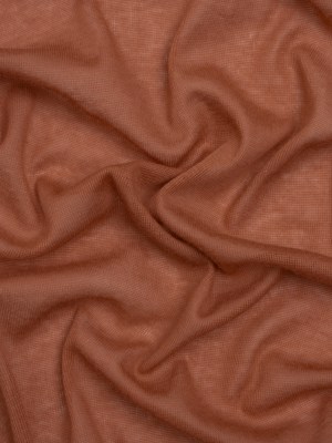 Lightweight Cotton Interlock Knit – Dusty Orange – Designer Deadstock Lightweight Cotton Interlock Knit – Dusty Orange – Designer Deadstock