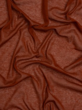 Lightweight Rayon Interlock Knit – Dark Orange – Designer Deadstock Lightweight Rayon Interlock Knit – Dark Orange – Designer Deadstock