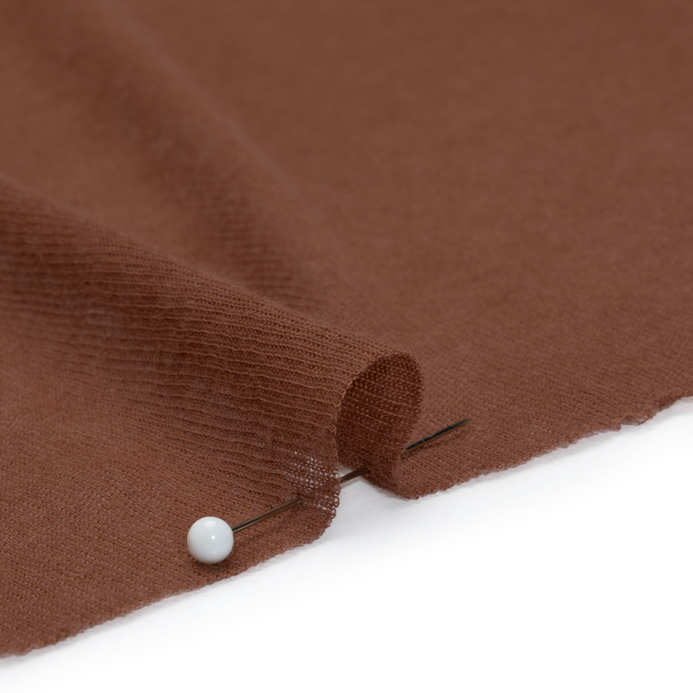 Featherweight Cotton Interlock Knit – Auburn – Designer Deadstock Featherweight Cotton Interlock Knit – Auburn – Designer Deadstock