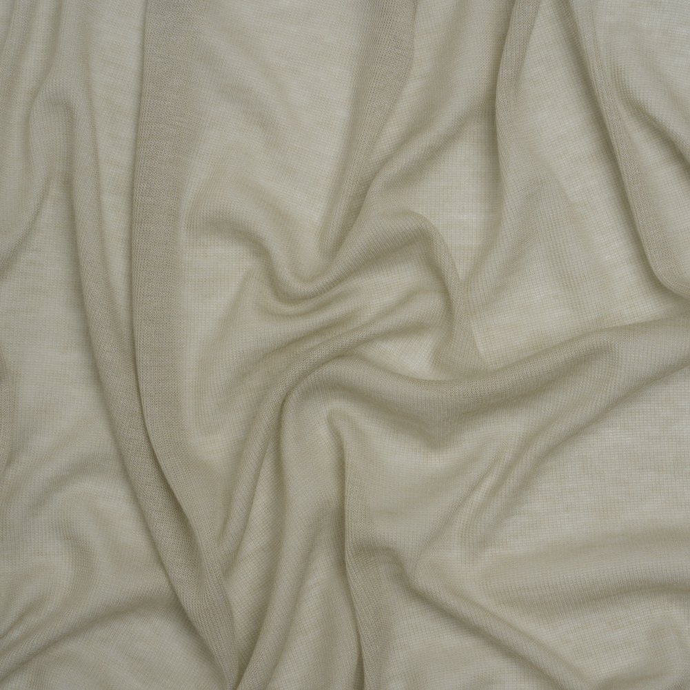 Lightweight Polyester Interlock Knit – Light Gray – Designer Deadstock Lightweight Polyester Interlock Knit – Light Gray – Designer Deadstock