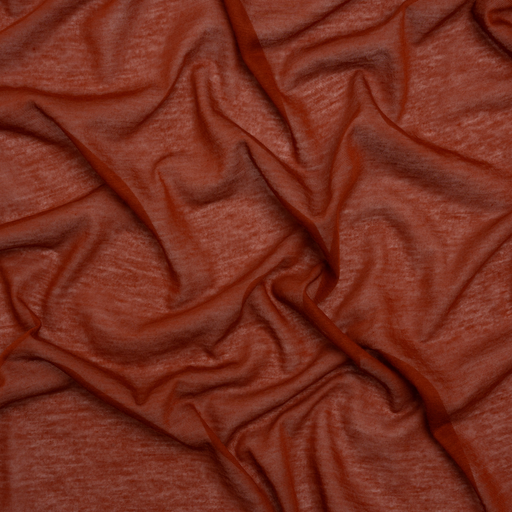 Featherweight Rayon Jersey – Dark Orange – Designer Deadstock Featherweight Rayon Jersey – Dark Orange – Designer Deadstock