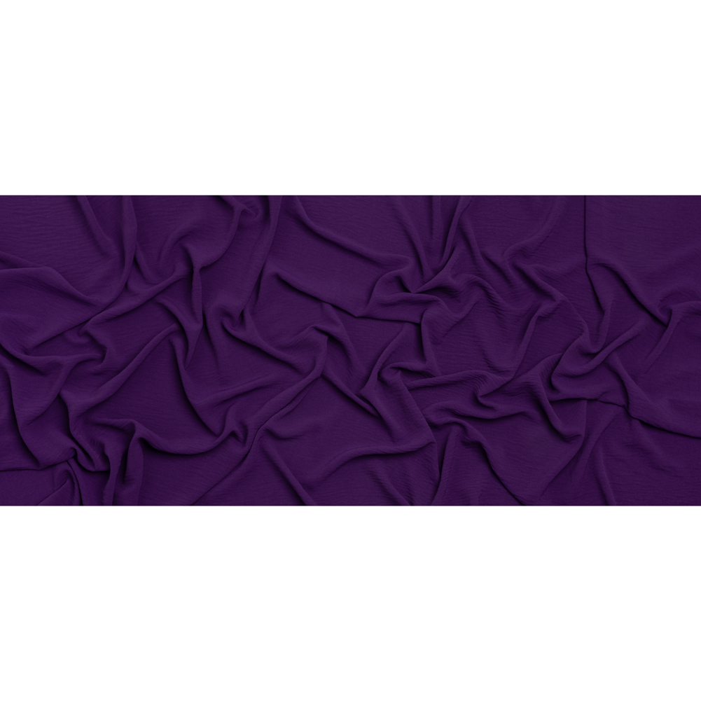 Polyester Crepe – Royal Purple – Designer Deadstock Polyester Crepe – Royal Purple – Designer Deadstock