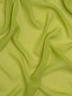 Polyester Chiffon – Lime Green – Designer Deadstock Polyester Chiffon – Lime Green – Designer Deadstock