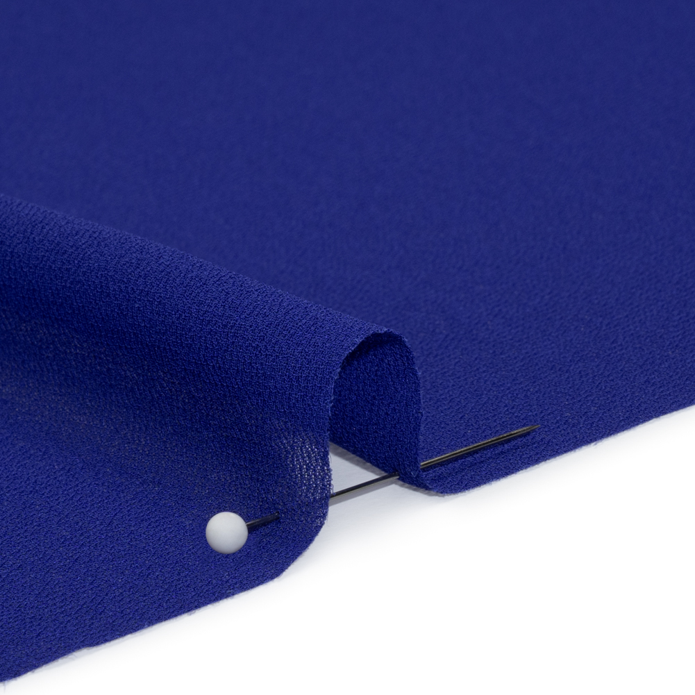 Polyester Georgette – Cobalt Blue – Designer Deadstock Polyester Georgette – Cobalt Blue – Designer Deadstock