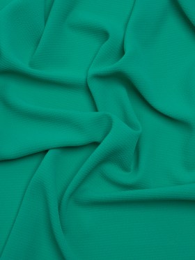 Stretch Polyester Crepe – Dark Mint – Designer Deadstock Stretch Polyester Crepe – Dark Mint – Designer Deadstock