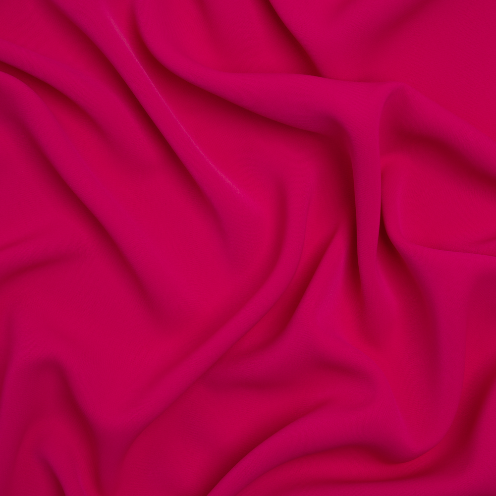 Fluid Polyester Woven – Raspberry Pink – Designer Deadstock Fluid Polyester Woven – Raspberry Pink – Designer Deadstock