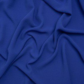 Stretch Polyester Crepe – Blue – Designer Deadstock Stretch Polyester Crepe – Blue – Designer Deadstock