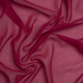 Polyester Georgette – Dark Pink – Designer Deadstock Polyester Georgette – Dark Pink – Designer Deadstock