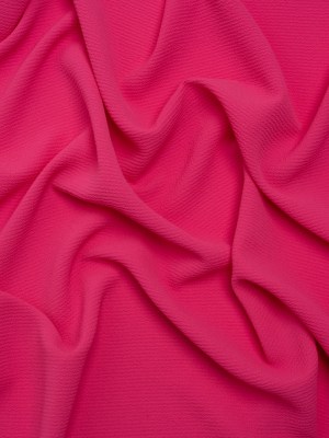 Stretch Polyester Crepe – Pink – Designer Deadstock Stretch Polyester Crepe – Pink – Designer Deadstock