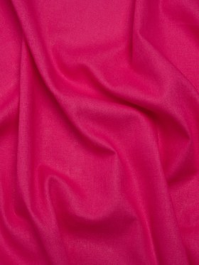 Linen and Cotton Woven – Bright Pink – Designer Deadstock Linen and Cotton Woven – Bright Pink – Designer Deadstock