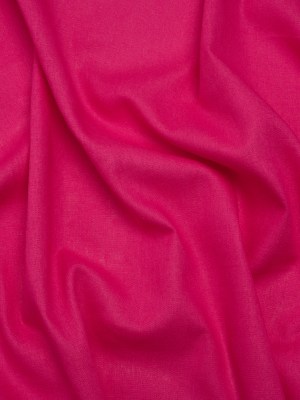 Linen and Cotton Woven – Bright Pink – Designer Deadstock Linen and Cotton Woven – Bright Pink – Designer Deadstock