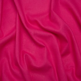 Linen and Cotton Woven – Bright Pink – Designer Deadstock Linen and Cotton Woven – Bright Pink – Designer Deadstock