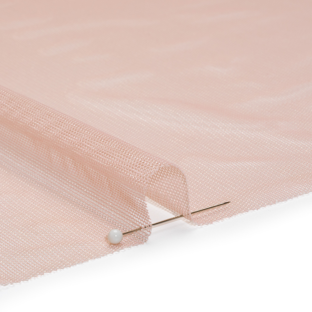 Polyester Stretch Mesh - Light Pink - Designer Deadstock