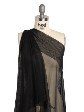 Polyester Mesh – Black – Designer Deadstock Polyester Mesh – Black – Designer Deadstock