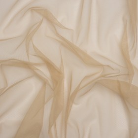 Polyester Tulle – Sand – Designer Deadstock Polyester Tulle – Sand – Designer Deadstock