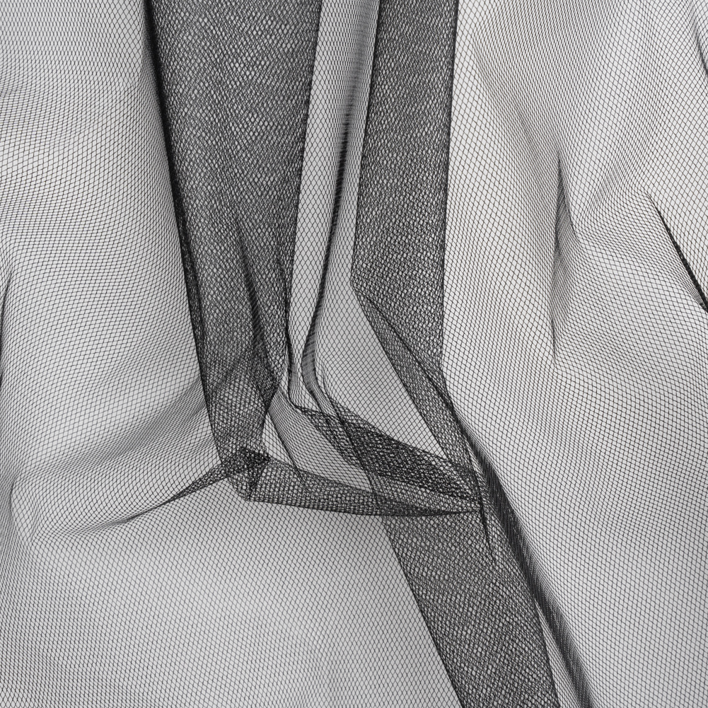 Diamond Net Tulle – Black – Designer Deadstock Diamond Net Tulle – Black – Designer Deadstock