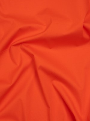 Stretch Cotton Poplin – Orange – Designer Deadstock Stretch Cotton Poplin – Orange – Designer Deadstock