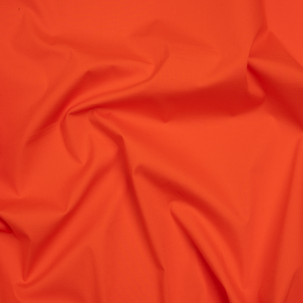 Stretch Cotton Poplin – Orange – Designer Deadstock Stretch Cotton Poplin – Orange – Designer Deadstock