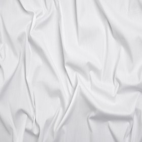 Stretch Cotton and Nylon Poplin – White – Designer Deadstock Stretch Cotton and Nylon Poplin – White – Designer Deadstock