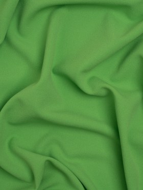 Stretch Polyester Crepe Double Knit – Lime Green – Designer Deadstock Stretch Polyester Crepe Double Knit – Lime Green – Designer Deadstock