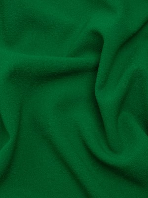 Stretch Polyester Crepe – Emerald Green – Designer Deadstock Stretch Polyester Crepe – Emerald Green – Designer Deadstock